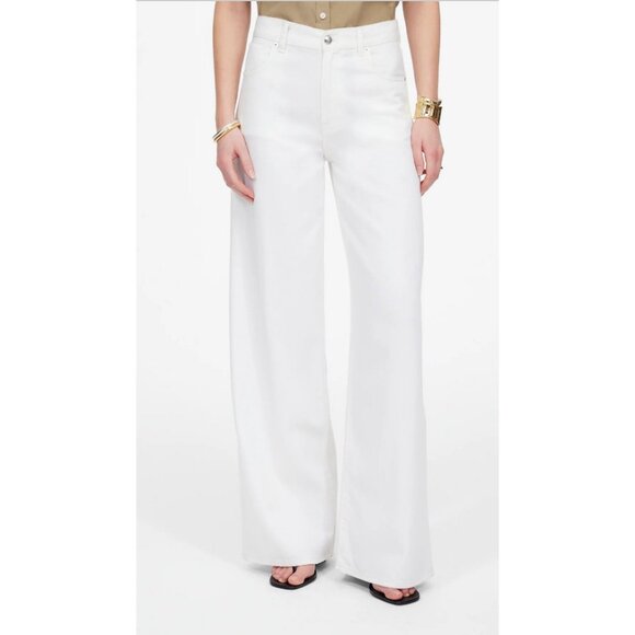 Madewell $138 Tall Superwide-Leg Jeans: Airy Denim Edition White Size T31 NU710 - Picture 2 of 11